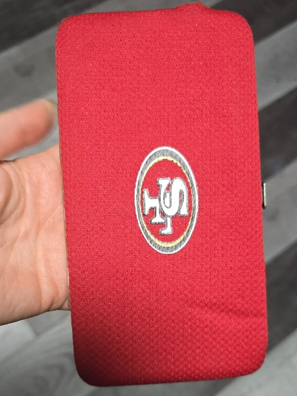 SF 49ers Wallet Case with Team Logo Red, Black, White, Gold